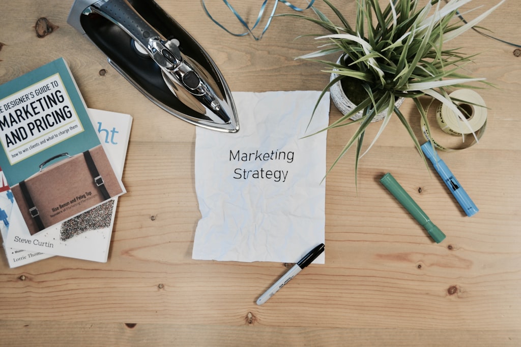 Digital marketing analytics and social media icons